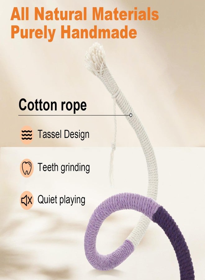 Leitee 21 Pcs Cat Chew Toy with Storage Bags Set 23 Inches Cat Teeth Cleaning Chew Ropes for Indoor Kittens Interactive Kitty Teeth Cleaning Toy for All Breeds - Image 3
